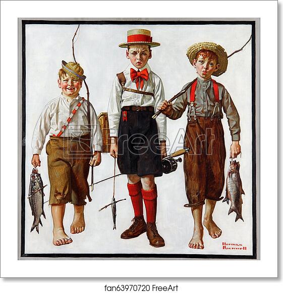 Free art print of Catch, The by Norman Rockwell Free art print of Catch, The by Norman Rockwell