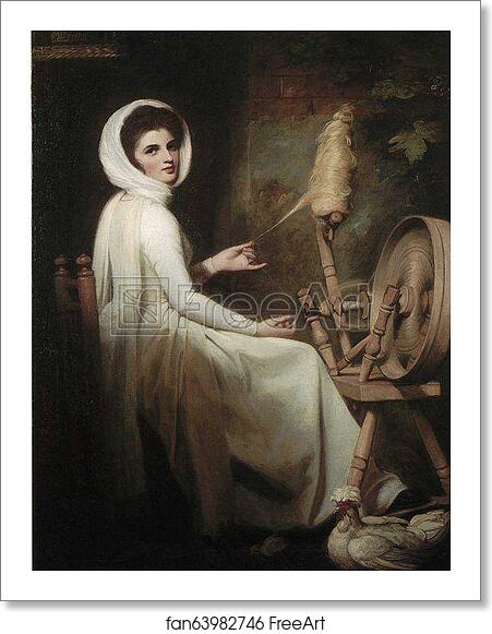 Free art print of Emma Hart as 'The Spinstress' by George Romney Free art print of Emma Hart as 'The Spinstress' by George Romney