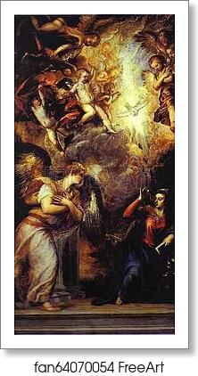 Free art print of The Annunciation by Titian