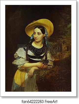 Free art print of Portrait of the Italian Singer Fanny Persiani-Tacinardi by Karl Brulloff