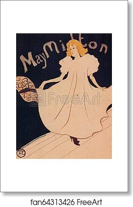 Free art print of May Milton by Henri De Toulouse-Lautrec