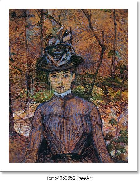 Free art print of Portrait de Suzanne Valadon (Madame Suzanne Valadon, artiste peintre) by Henri De Toulouse-Lautrec