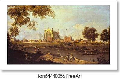 Free art print of Eton College Chapel by Giovanni Antonio Canale, Called Canaletto