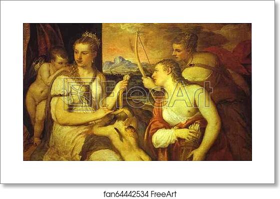 Free art print of Venus Blindfolding Cupid by Titian Free art print of Venus Blindfolding Cupid by Titian
