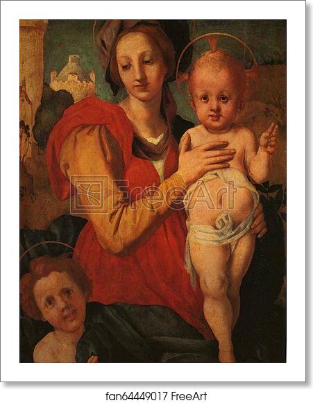 Free art print of Madonna and Child with the Young St. John by Jacopo Carrucci, Known As Pontormo Free art print of Madonna and Child with the Young St. John by Jacopo Carrucci, Known As Pontormo