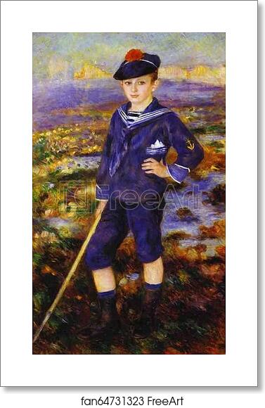 Free art print of Young Boy on the Beach of Yport (Robert Nunès) by Pierre-Auguste Renoir Free art print of Young Boy on the Beach of Yport (Robert Nunès) by Pierre-Auguste Renoir