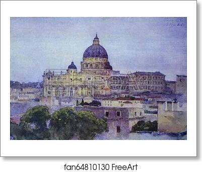 Free art print of St. Peter's Cathedral in Rome by Vasily Surikov