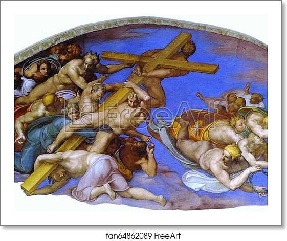 Free art print of The Last Judgment . Detail by Michelangelo Free art print of The Last Judgment . Detail by Michelangelo