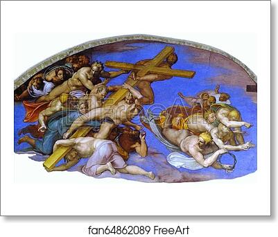 Free art print of The Last Judgment . Detail by Michelangelo
