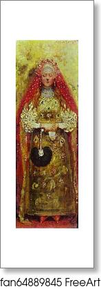 Free art print of Girl of a Noble Family in XVII century Russia by Andrey Ryabushkin
