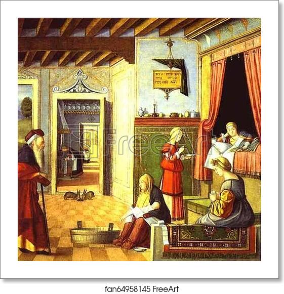 Free art print of Birth of the Virgin by Vittore Carpaccio Free art print of Birth of the Virgin by Vittore Carpaccio
