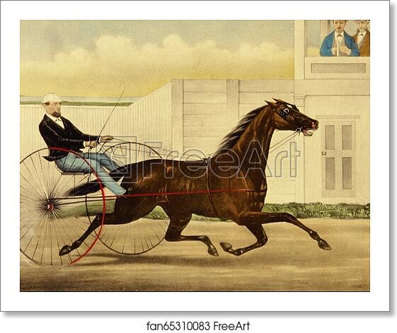 Free art print of The Celebrated Trotting Mare Lucy. by Currier & Ives