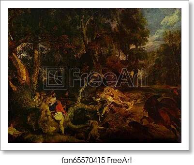 Free art print of A Boar Hunt by Peter Paul Rubens Free art print of A Boar Hunt by Peter Paul Rubens