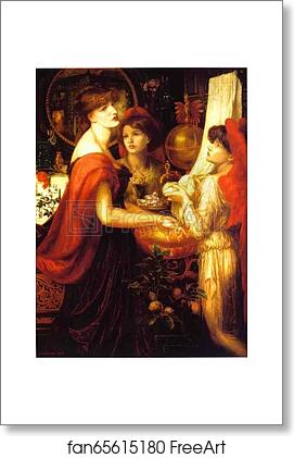 Free art print of La Bella Mano by Dante Gabriel Rossetti