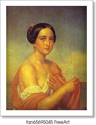 Free art print of Portrait of an Italian Woman by Alexey Tyranov