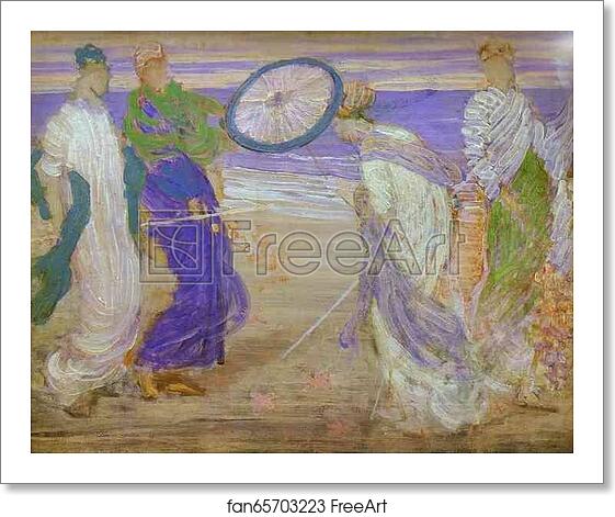 Free art print of Symphony in Blue and Pink by James Abbott Mcneill Whistler Free art print of Symphony in Blue and Pink by James Abbott Mcneill Whistler