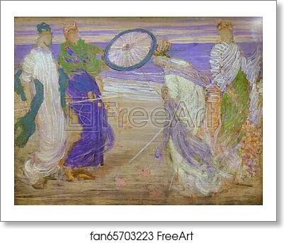 Free art print of Symphony in Blue and Pink by James Abbott Mcneill Whistler