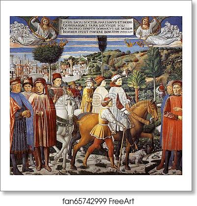 Free art print of St. Augustine Departing for Milan by Benozzo Gozzoli Free art print of St. Augustine Departing for Milan by Benozzo Gozzoli
