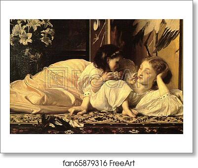 Free art print of Mother and Child (Cherries) by Frederick Leighton