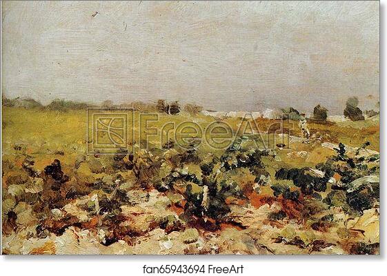 Free art print of Céleyran: View of the Vignards by Henri De Toulouse-Lautrec