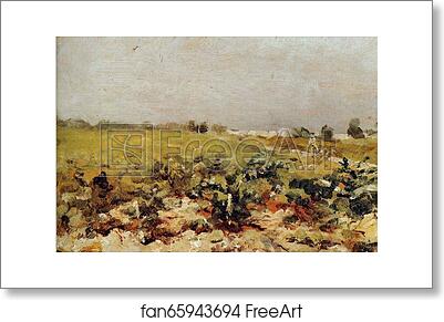 Free art print of Céleyran: View of the Vignards by Henri De Toulouse-Lautrec