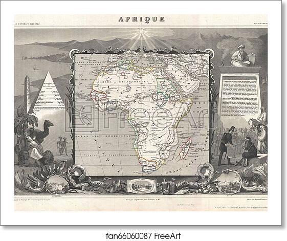 Free art print of Afrique. by Victor Jules Levasseur Free art print of Afrique. by Victor Jules Levasseur