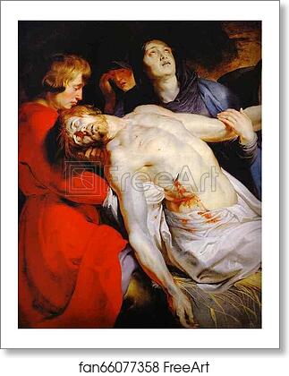 Free art print of The Entombment. Detail by Peter Paul Rubens