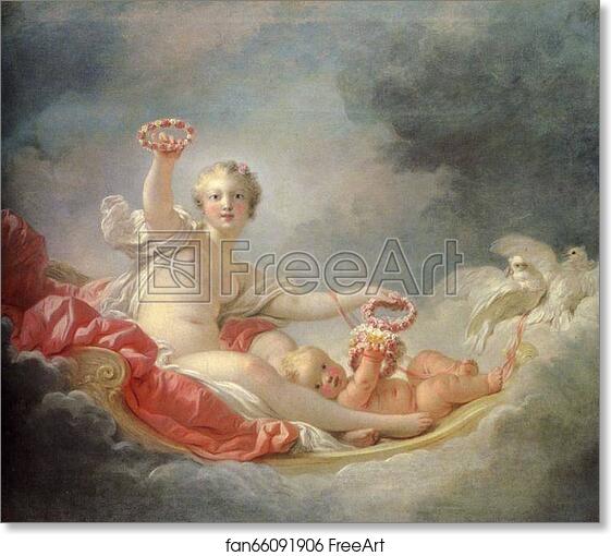 Free art print of Venus and Cupid (also called Day) by Jean-Honoré Fragonard