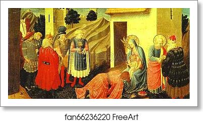 Free art print of Annunciation. Adoration of the Magi by Fra Angelico