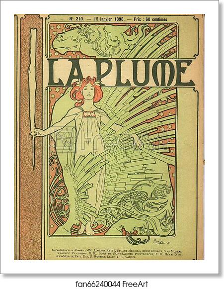 Free art print of La Plume by Alphonse Mucha Free art print of La Plume by Alphonse Mucha