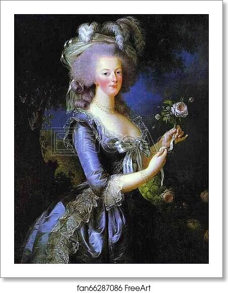 Free art print of Portrait of Marie Antoinette by Louise-Elisabeth Vigée-Lebrun