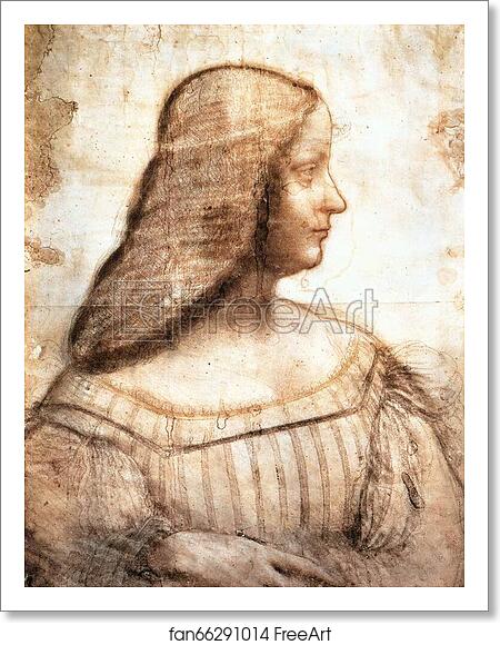 Free art print of Isabella d'Este by Leonardo Da Vinci