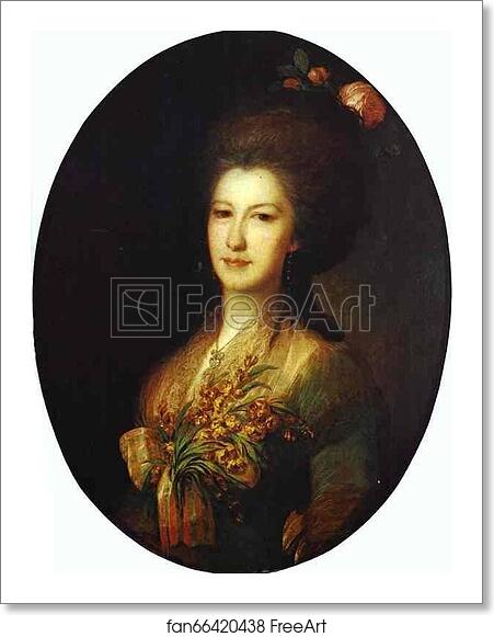 Free art print of Portrait of Countess Elizaveta Santi by Fedor Rokotov