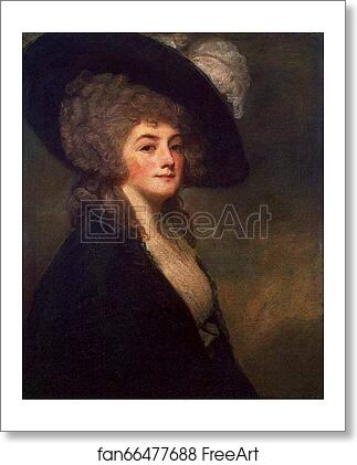 Free art print of Portrait of Mrs. Harriet Greer by George Romney