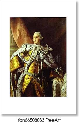 Free art print of Portrait of George III by Allan Ramsay