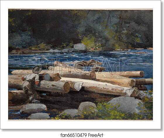 Free art print of Hudson River by Winslow Homer Free art print of Hudson River by Winslow Homer