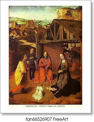Free art print of The Nativity by Gerard David