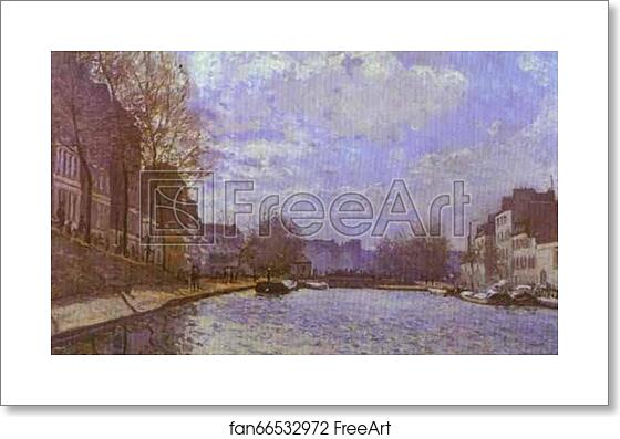 Free art print of The Saint-Martin Canal in Paris by Alfred Sisley Free art print of The Saint-Martin Canal in Paris by Alfred Sisley