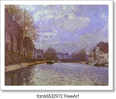 Free art print of The Saint-Martin Canal in Paris by Alfred Sisley Free art print of The Saint-Martin Canal in Paris by Alfred Sisley