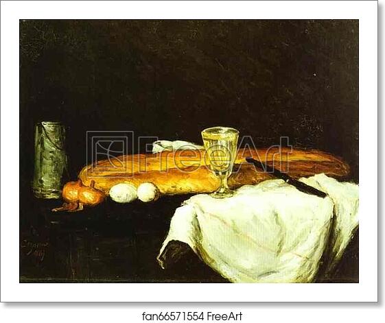 Free art print of Bread and Eggs by Paul Cézanne Free art print of Bread and Eggs by Paul Cézanne