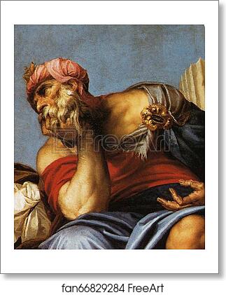 Free art print of Old Man Wearing a Turban. Detail by Paolo Veronese
