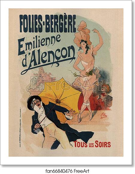 Free art print of Emilienne d'Alençon by Jules Chéret Free art print of Emilienne d'Alençon by Jules Chéret