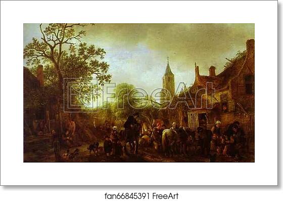 Free art print of The Halt at the Inn by Isaack Van Ostade Free art print of The Halt at the Inn by Isaack Van Ostade