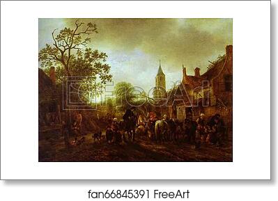 Free art print of The Halt at the Inn by Isaack Van Ostade Free art print of The Halt at the Inn by Isaack Van Ostade