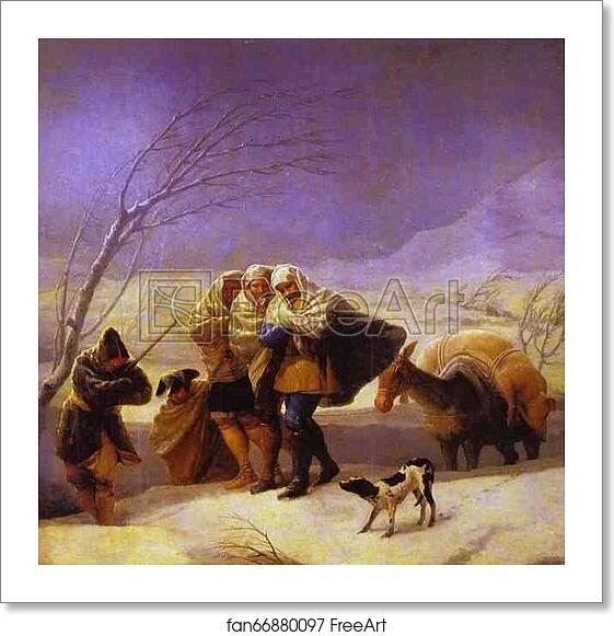 Free art print of The Snowstorm by Francisco De Goya Y Lucientes Free art print of The Snowstorm by Francisco De Goya Y Lucientes