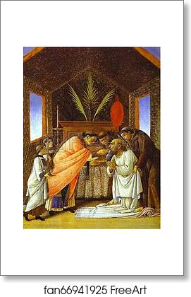 Free art print of Last Communion of St. Jerome by Alessandro Botticelli