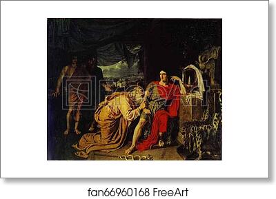 Free art print of Priam Asking Achilles to Return Hector's Body by Alexander Ivanov Free art print of Priam Asking Achilles to Return Hector's Body by Alexander Ivanov