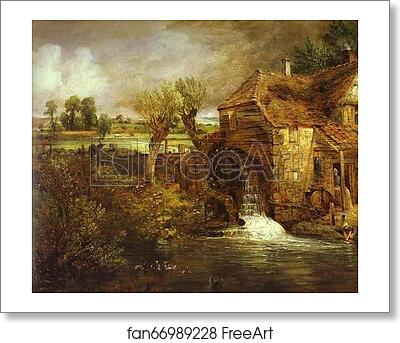 Free art print of A Mill at Gillingham in Dorset (Parham's Mill) by John Constable