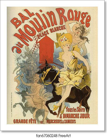 Free art print of Bal du Moulin Rouge by Jules Chéret Free art print of Bal du Moulin Rouge by Jules Chéret