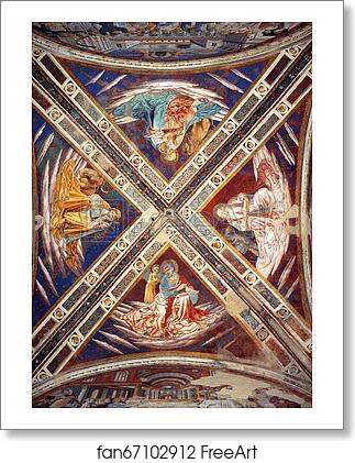 Free art print of The Four Evangelists by Benozzo Gozzoli